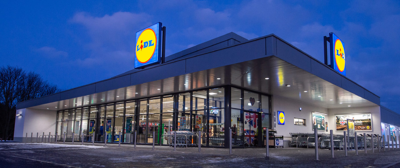 Lidl store entrance